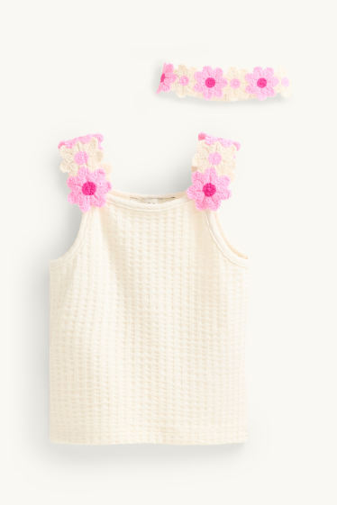 Children Girls - Vest - cremewhite