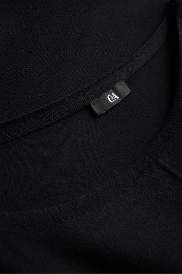Damen - Feinstrick-Pullover - schwarz