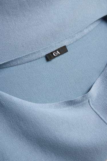 Femmes - Pull en maille fine - bleu clair