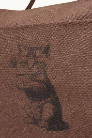 Femei - Geantă shopper mare - maro