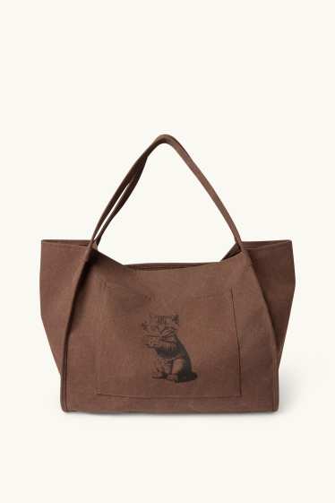 Femei - Geantă shopper mare - maro
