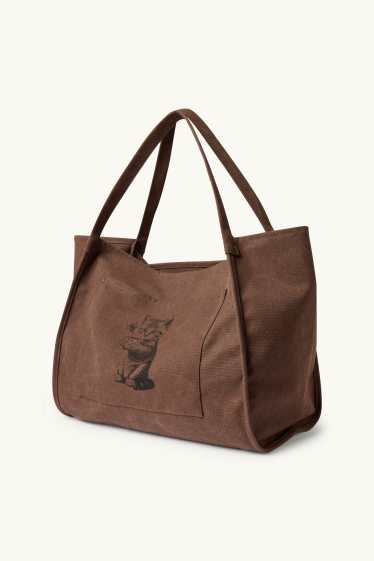 Femei - Geantă shopper mare - maro