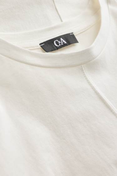 Damen - T-Shirt - Relaxed Fit - weiß