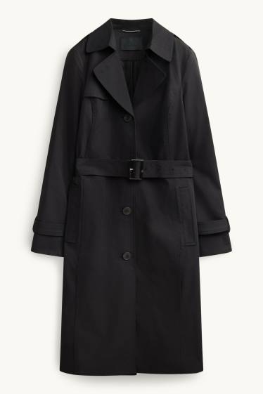 Donna - Trench - idrorepellente - nero