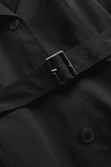 Donna - Trench - idrorepellente - nero
