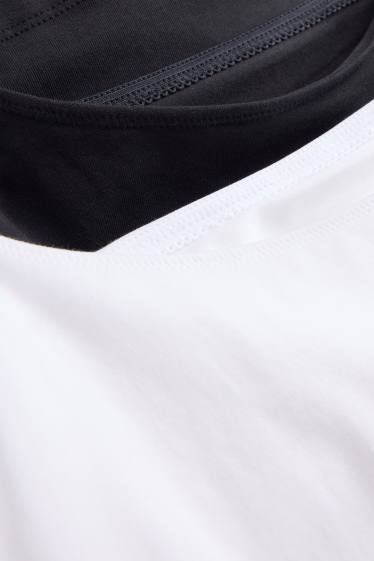Dona - Paquet de 2 - top de lactància - negre/blanc