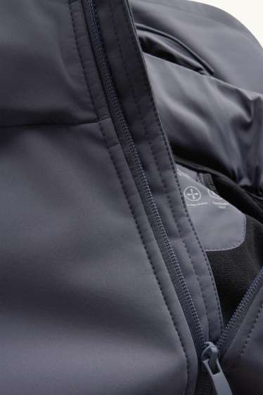 Home - Jaqueta softshell amb caputxa - repel·lent a l’aigua - gris fosc