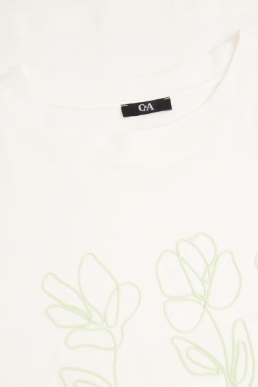 Women - T-shirt - relaxed fit - white