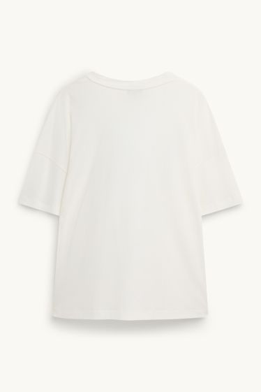 Women - T-shirt - relaxed fit - white
