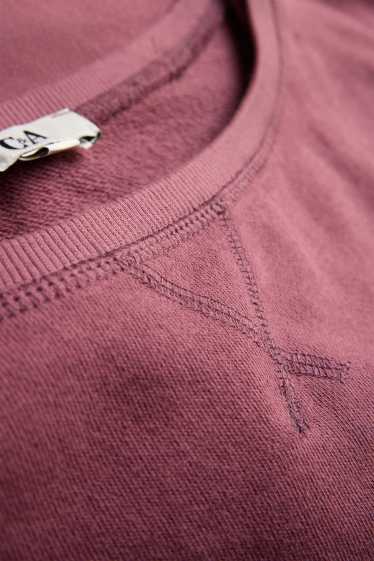 Femei - Tricou crop - supradimensionat - roșu