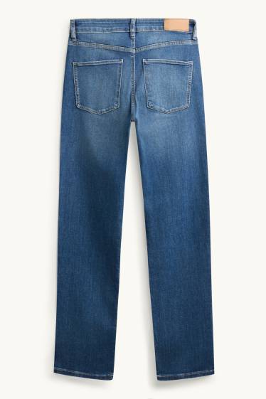Dames - Straight jeans - mid waist - LYCRA® - jeansblauw