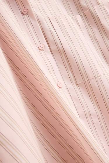 Femmes - Chemise-blouse - à rayures - rose
