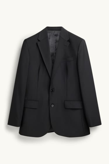 Uomo - Giacca coordinabile - regular fit - Flex - misto lana - LYCRA® - nero
