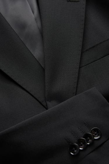 Uomo - Giacca coordinabile - regular fit - Flex - misto lana - LYCRA® - nero