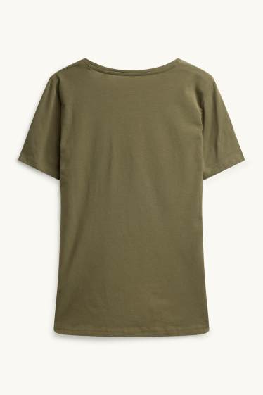 Damen - T-Shirt - Slim Fit - grün