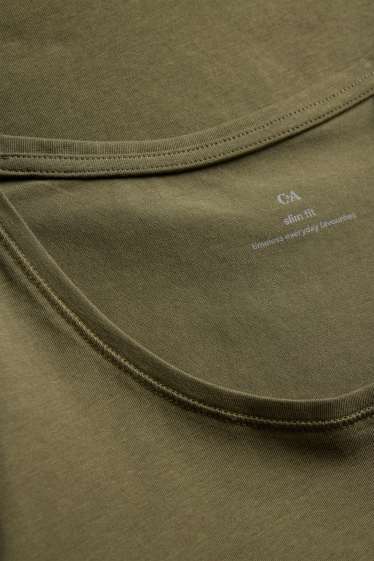 Damen - T-Shirt - Slim Fit - grün