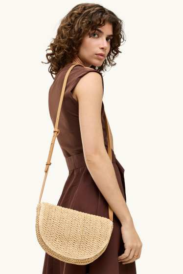 Damen - Umhängetasche - beige