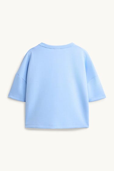 Damen - T-Shirt - Relaxed Fit - blau