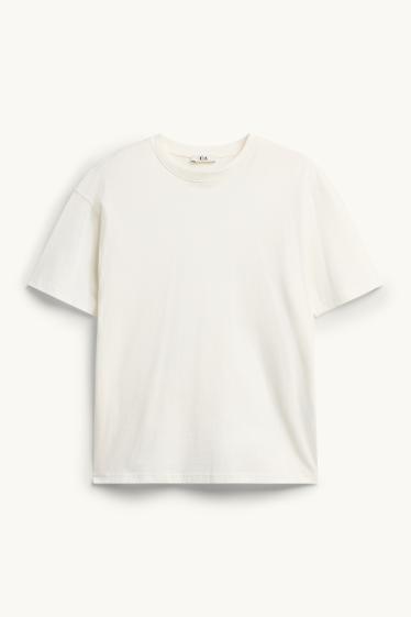 Damen - T-Shirt - Oversized - weiß