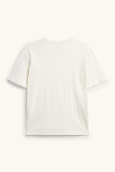 Damen - T-Shirt - Oversized - weiß