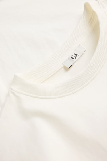Damen - T-Shirt - Oversized - weiß