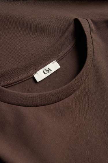 Damen - T-Shirt - Relaxed Fit - braun