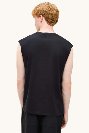 Herren - Top - Relaxed Fit - schwarz