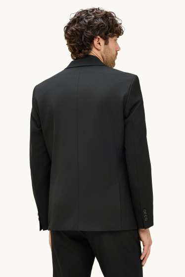 Pánské - Oblekové sako - slim fit - Flex - černá