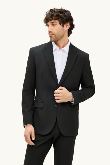 Bărbați - Sacou modular - slim fit - Flex - negru