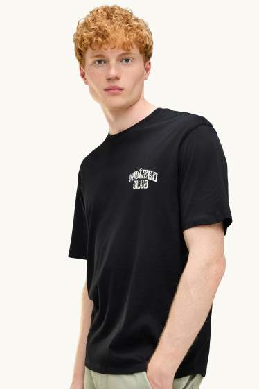Herren - T-Shirt - Relaxed Fit - schwarz