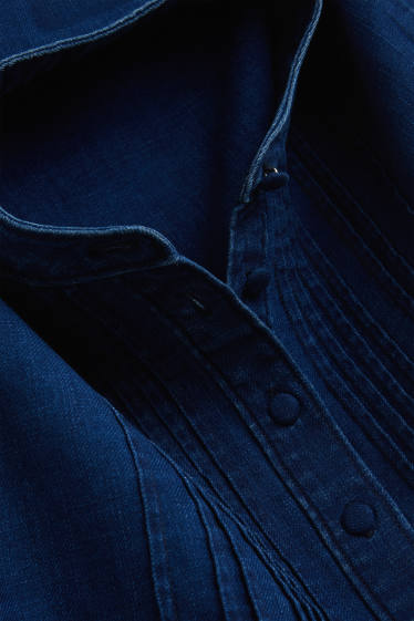 Damen - Jeansbluse - dunkeljeansblau