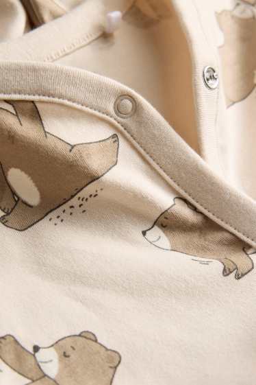 Neonati - Orsetto - pigiama neonati - beige