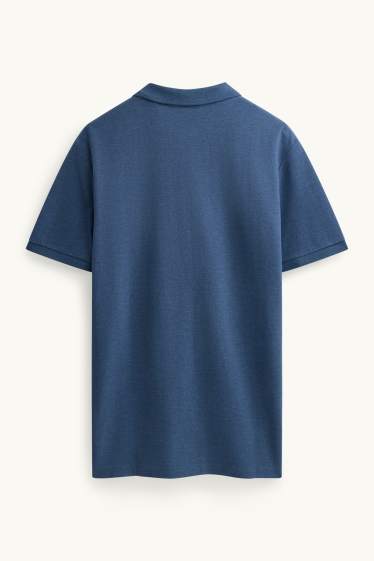 Heren - Poloshirt - regular fit - zwart