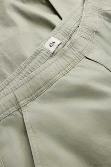 Pánské - Kalhoty chino - tapered fit - zelená