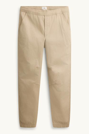Men - Chinos - tapered fit - beige