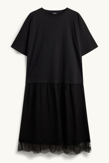Damen - Kleid - Straight Fit - schwarz