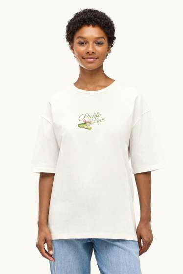 Dames - T-shirt - wit
