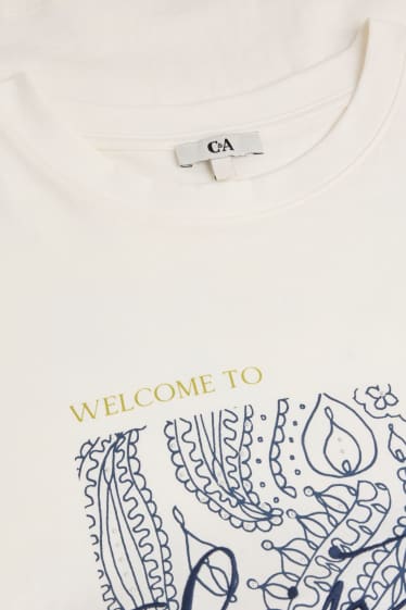 Dames - T-shirt - regular fit - wit