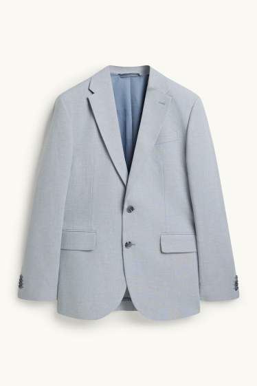 Men - Mix & match tailored jacket - regular fit - linen blend - light gray