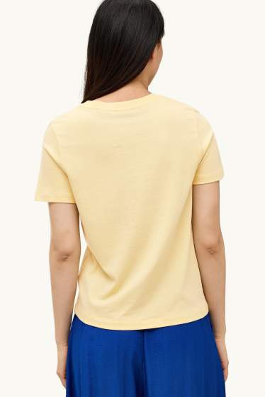 Femei - Tricou - regular fit - Henri Matisse - galben deschis