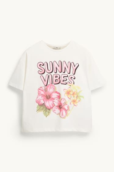 Kinderen: meisjes - T-shirt - wit