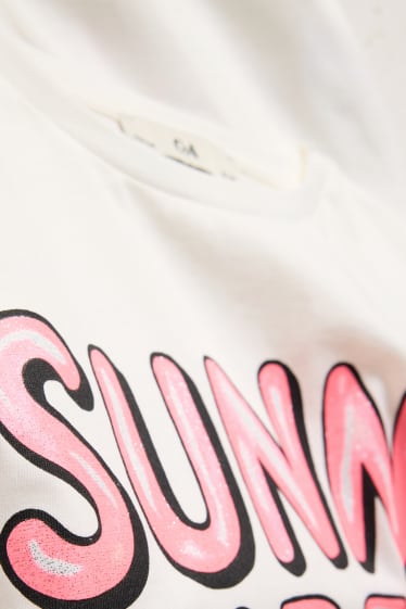 Kinderen: meisjes - T-shirt - wit