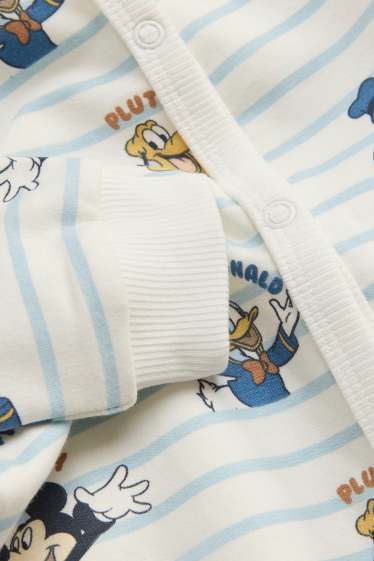 Baby: jongens - Disney - babypyjama - gestreept - wit