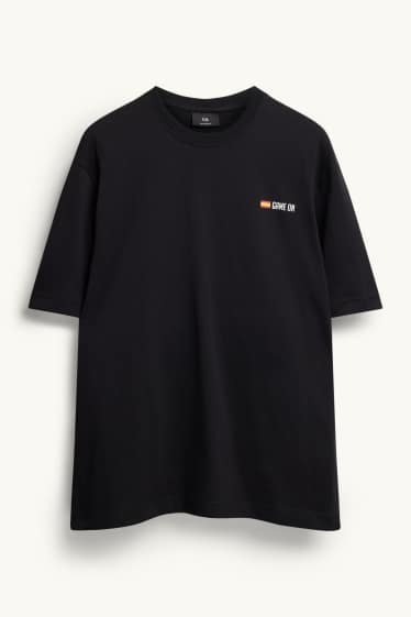 Heren - T-shirt - zwart