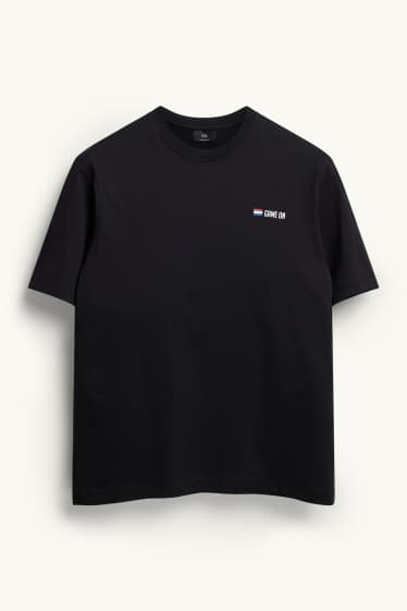 Heren - T-shirt - zwart