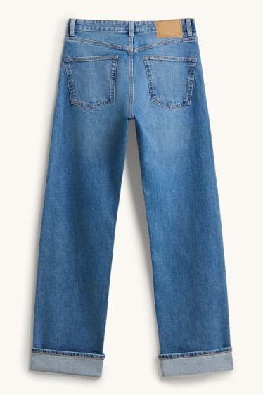 Damen - Straight Jeans - High Waist - Selvedge - jeansblau
