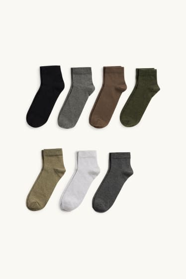 Hommes - Lot de 7 paires - socquettes - vert