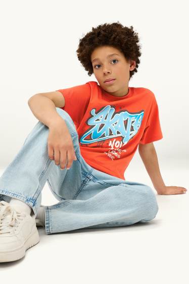 Children Boys - Short sleeve T-shirt - orange