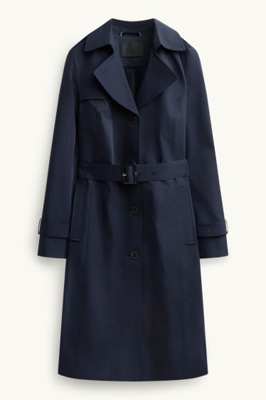 Donna - Trench - idrorepellente - blu scuro
