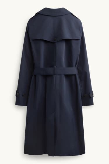 Donna - Trench - idrorepellente - blu scuro